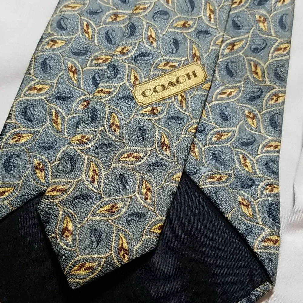 Coach 100% silk necktie